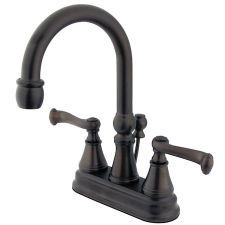 Kingston Brass 4" Centerset Bathroom Faucet, Oil Rubbed Bronze KS2615FL